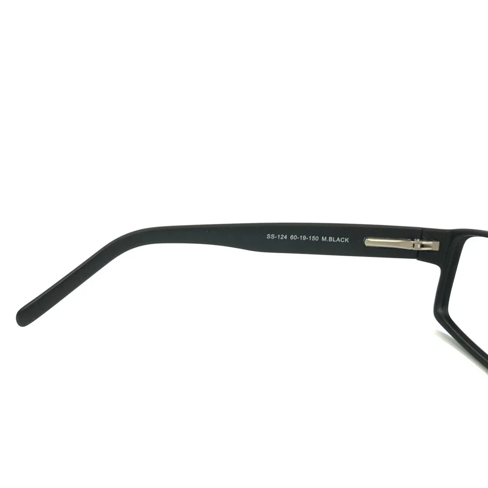 Success Eyeglasses Frame SS-124 M.BLACK Matte Black Rectangle Full Rim 60-19-150